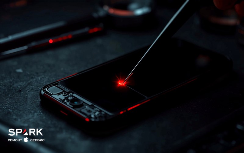 Майстер SPARK перевіряє блок TrueDepth і Face ID на iPhone під час діагностики